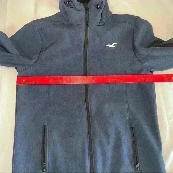 Hollister California Hooded All-Weather Blue Jacket Coat Men’s Size Small Casual - Picture 5 of 8
